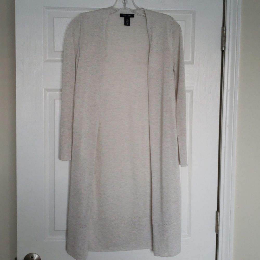 Mid length oatmeal/light beige sweater